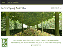 Tablet Screenshot of landscapingaustralia.com.au